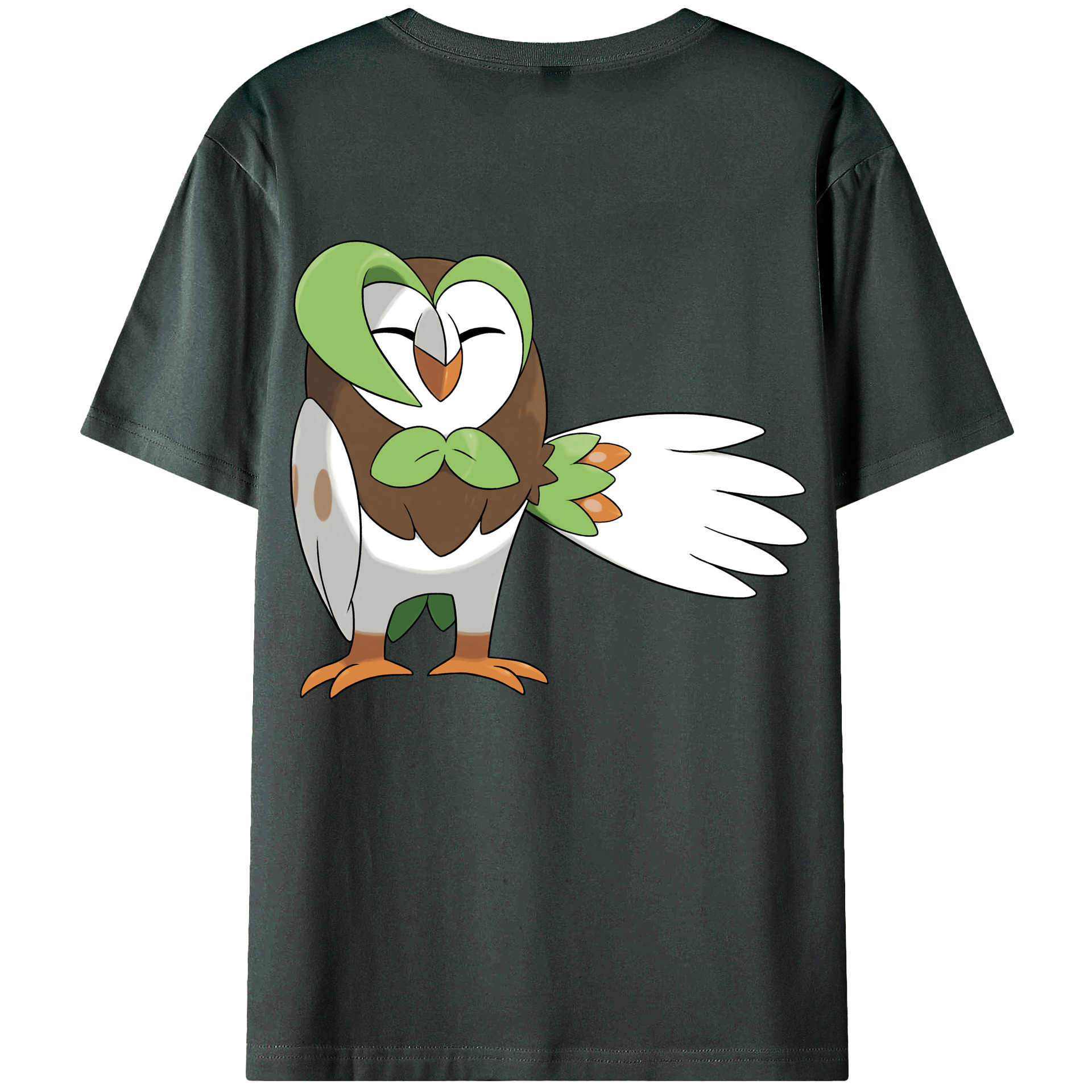（画像用） ポケットモンスター Pokémon 綿100％ メンズ半袖Tシャツ（バックプリント） 通気性